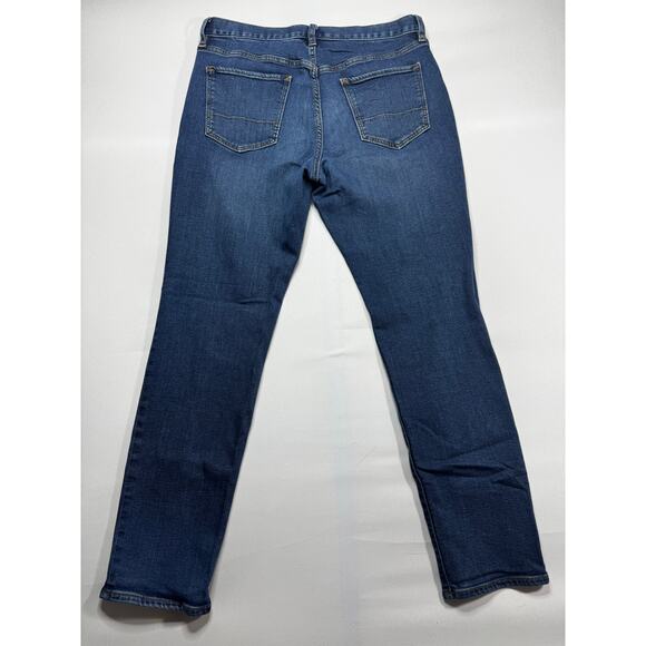 Banana Republic Men's Athletic Fit Blue Denim Travel Jean - Size 33x32 (33x29.5) - Picture 2 of 5